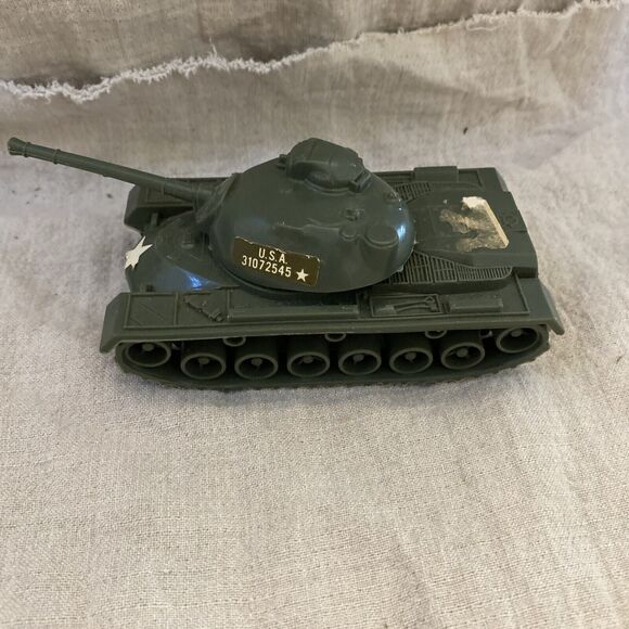 Tim Mee Toy Lot Cargo Truck And Tank WWII Lot Of 2 Plastic Green Army Men - Picture 11 of 16